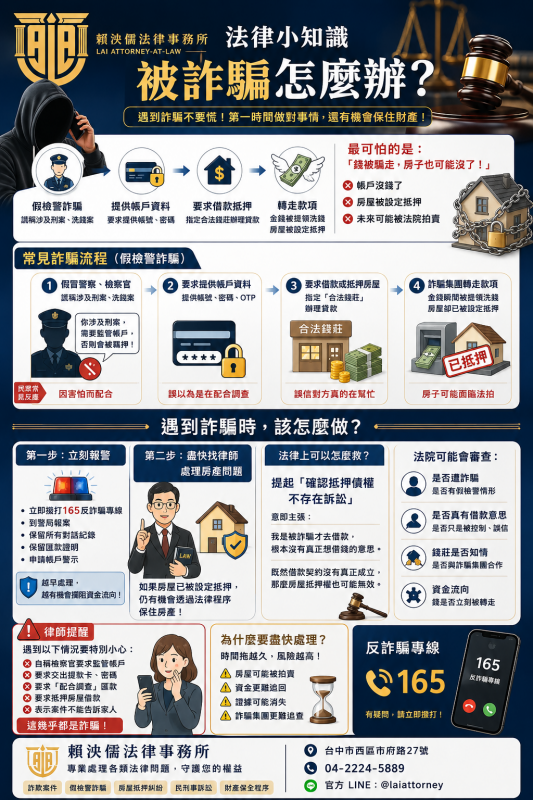 被詐騙怎麼辦?